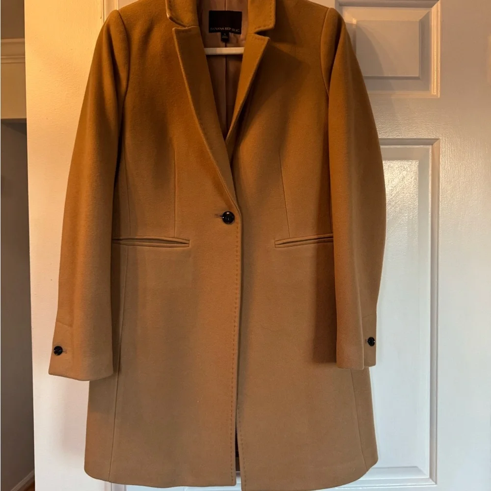 Banana Republic Camel Wool coat - Picture 2 of 7